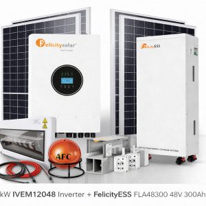 12kW Felicity Hybrid Solar System with 12.5kWh Lithium Battery & 10 Solar Panels – Installation Included