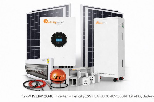 12kW Felicity Solar System with 12.5kWh Lithium Battery & 10 Solar Panels – Installation Included