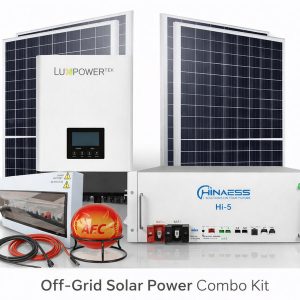 5kW Luxpower Hybrid Solar System with 5.12kWh HinaESS Lithium Battery & 6 Solar Panels – Installation Included