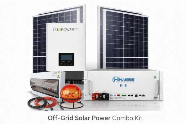 5kW Luxpower Hybrid Solar System with 5.12kWh HinaESS Lithium Battery & 6 Solar Panels – Installation Included