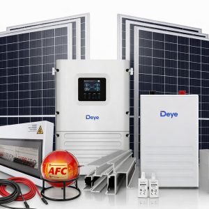 6kW Deye Off-Grid Solar System with 5.12kWh Lithium Battery & 6 Solar Panels – Installation Included