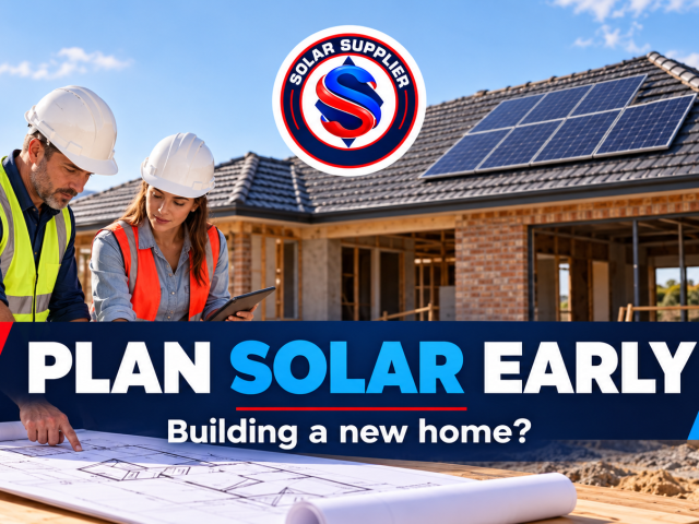 Solar planning for a new home under construction – RSA Solar Supplier.